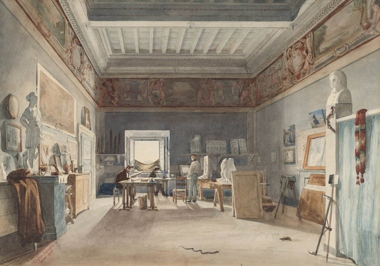Studio Villa Medicissä, Roomassa tekijältä Joseph Eugène Lacroix