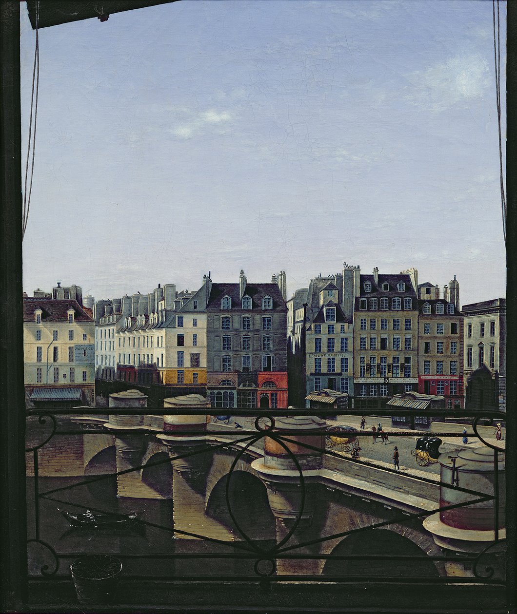 Näkymä Pont Neufille, noin 1845 tekijältä Joseph Eusebie Prevot