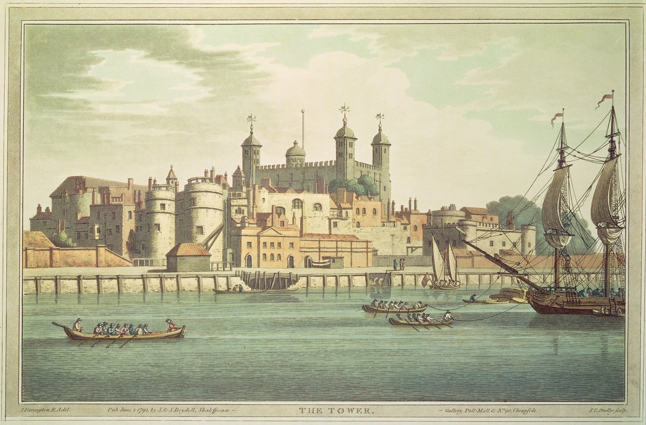 Lontoon Tower, 1795 tekijältä Joseph Farington