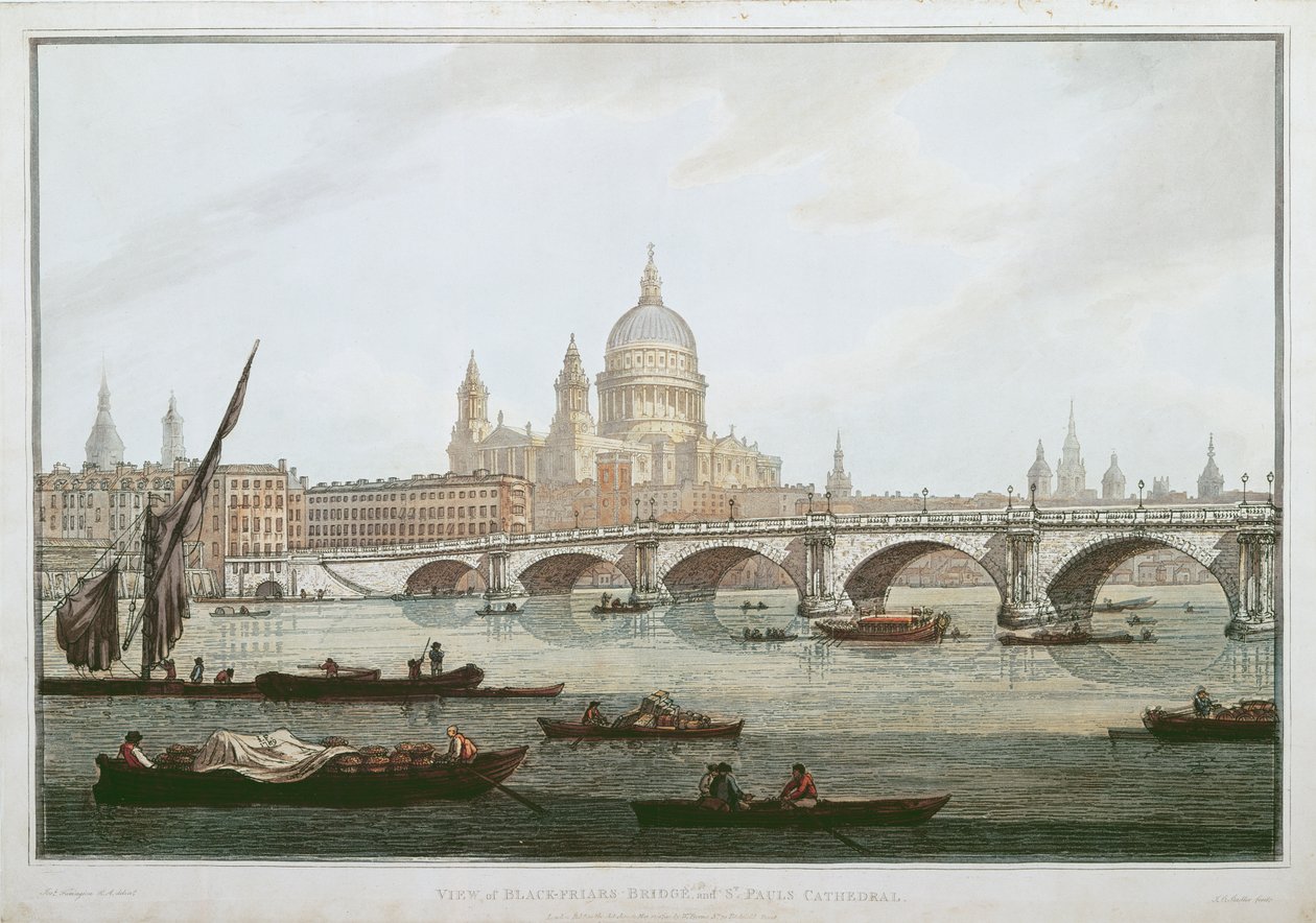 Näkymä Blackfriars Bridgelle ja St. Paul