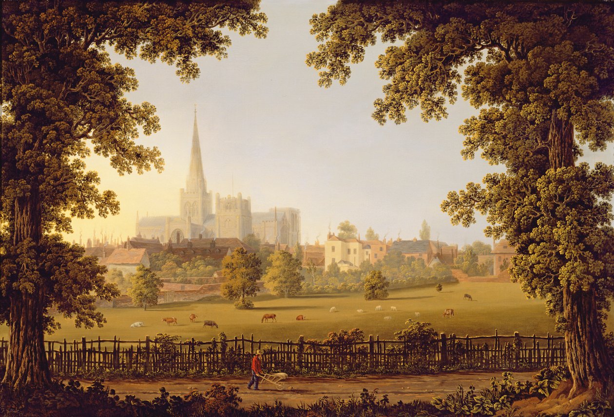 Chichesterin katedraali, 1833 tekijältä Joseph Francis Gilbert