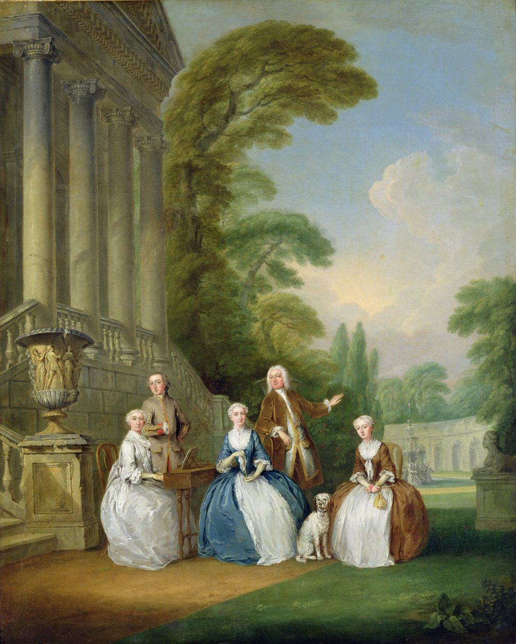 Perheen muotokuva, 1740 tekijältä Joseph Francis Nollekens