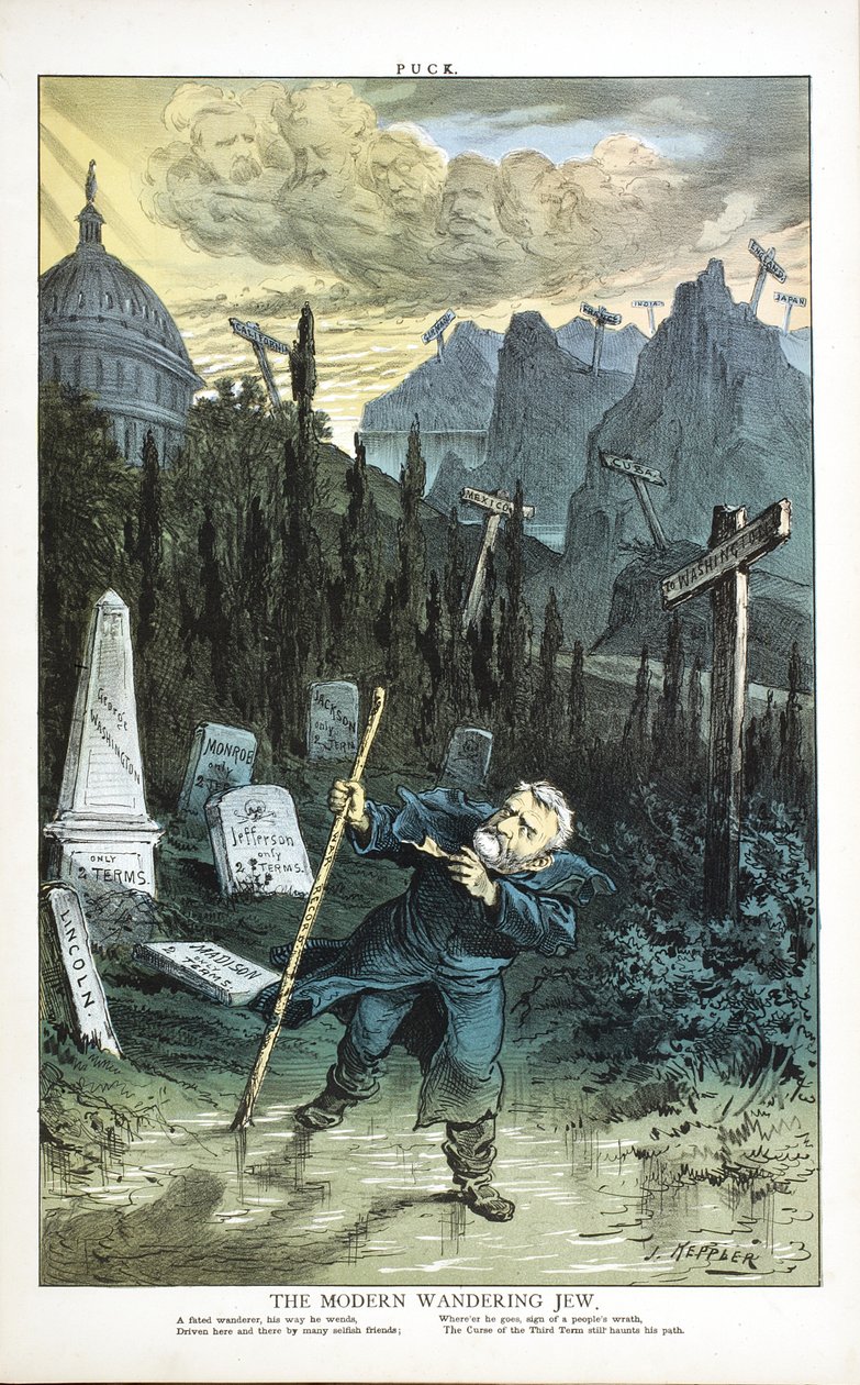 Moderni vaeltava juutalainen, 1880 tekijältä Joseph Keppler