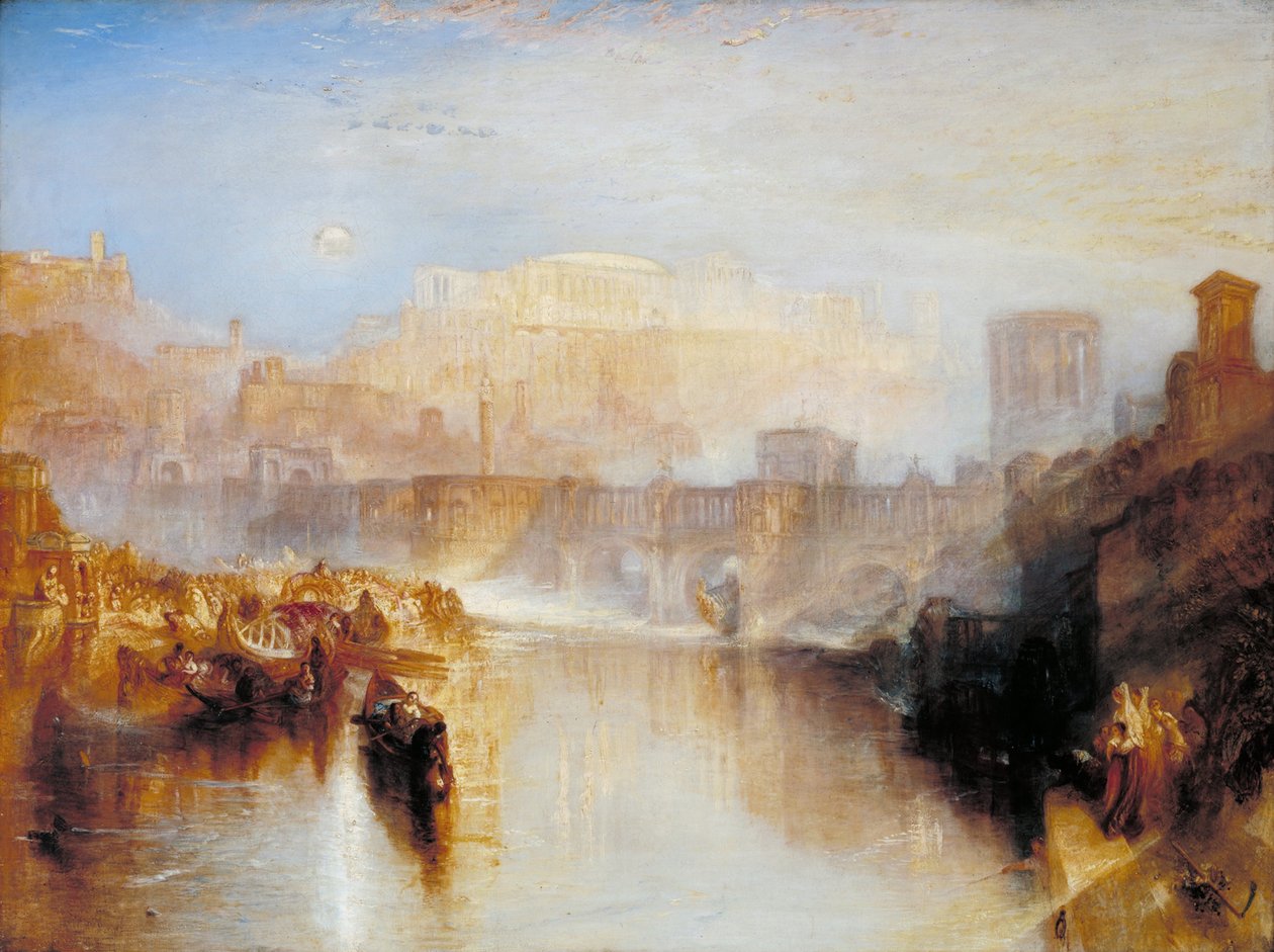 Antiikin Rooma; Agrippina laskeutuu Germanicuksen tuhkan kanssa tekijältä Joseph Mallord William Turner
