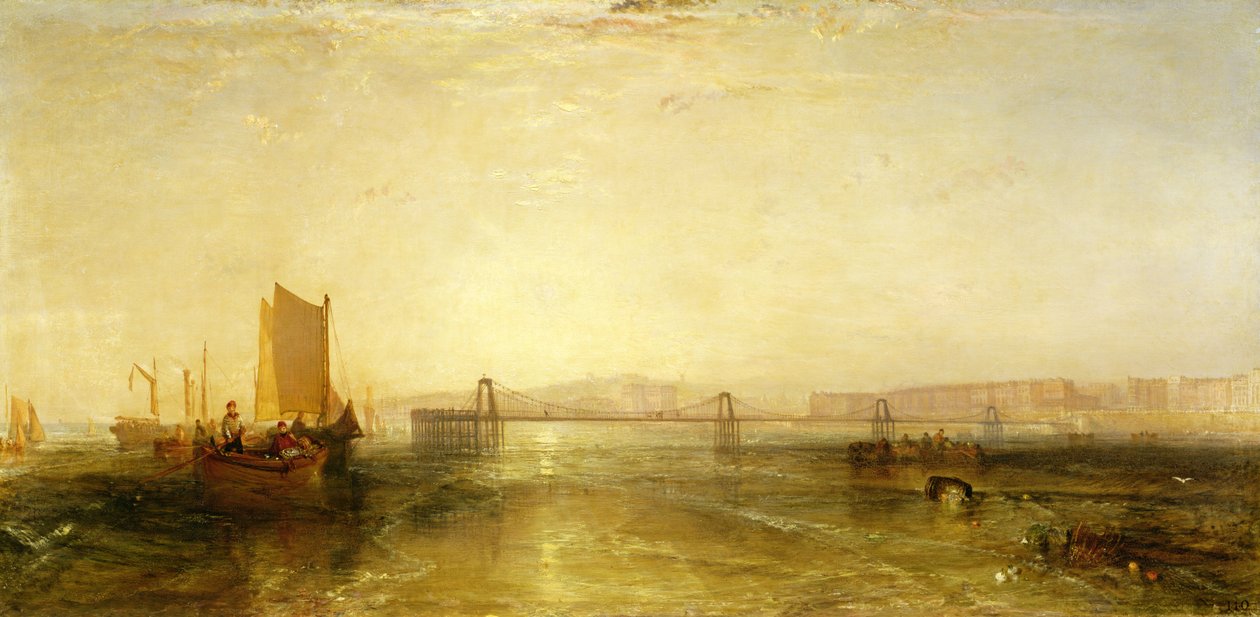 Brighton from the Sea, noin 1829 tekijältä Joseph Mallord William Turner