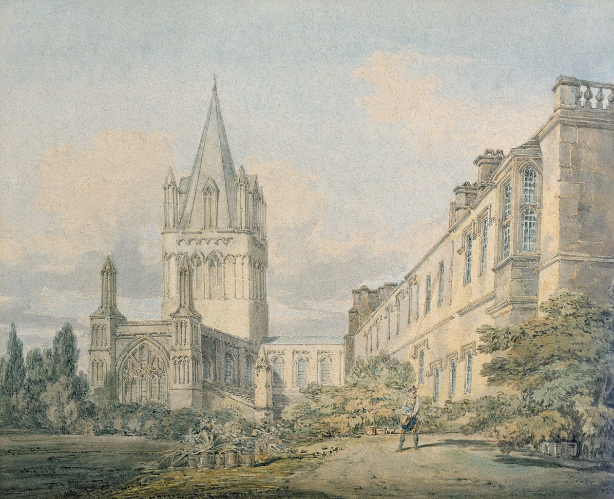 Christ Churchin katedraali ja dekaani, Oxford tekijältä Joseph Mallord William Turner