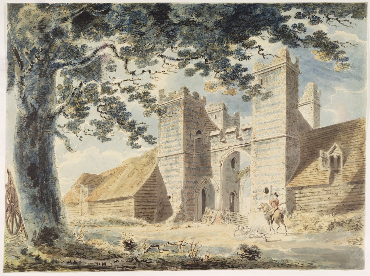 Dent de Lion, Margate, n. 1791 (wc grafiitin päällä, kynä ja muste paperille) tekijältä Joseph Mallord William Turner