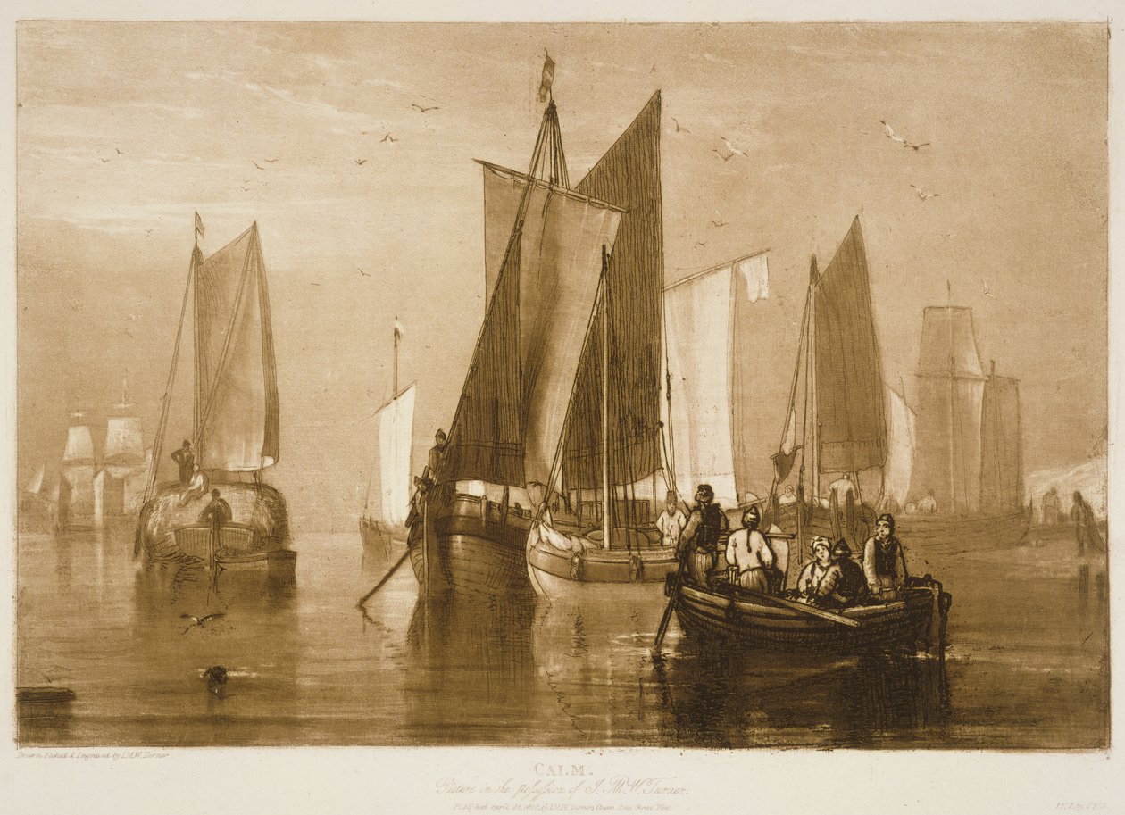 F.44.II Rauhallinen, Liber Studiorumista, 1812 tekijältä Joseph Mallord William Turner