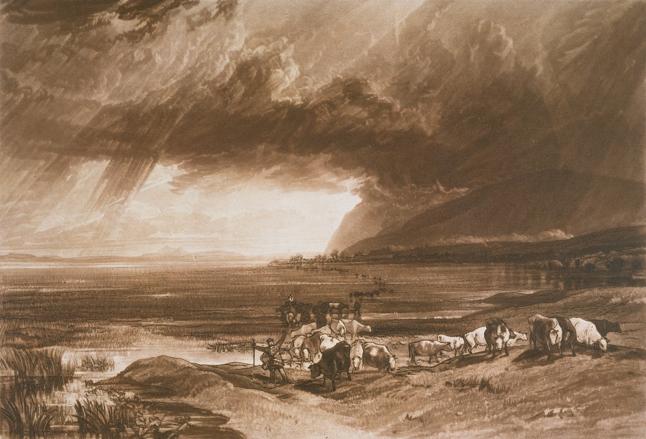 F.52.I Solway Moss, "Liber Studiorumista", kaiverrus Thomas Lupton, 1816 tekijältä Joseph Mallord William Turner