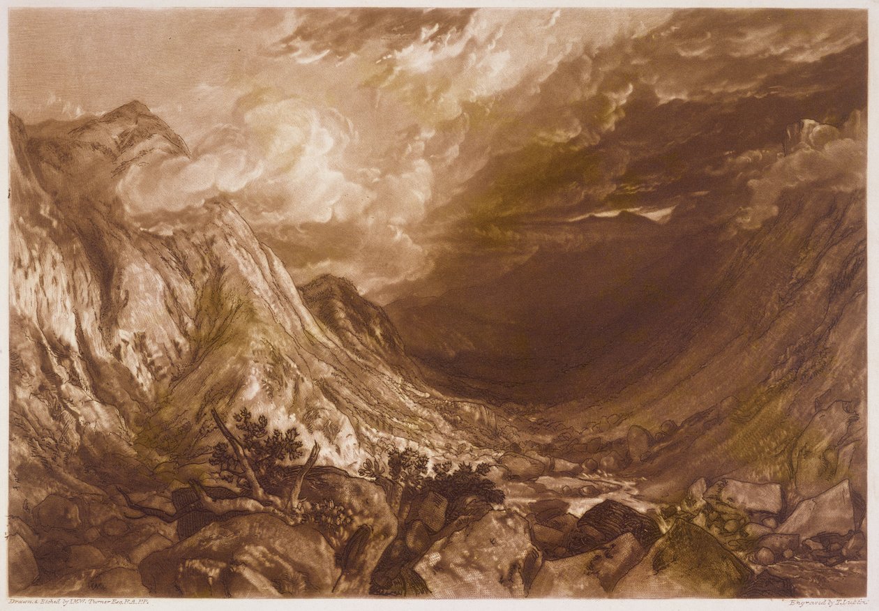 F.69.I Ben Arthur, "Liber Studiorumista", kaiverrus Thomas Lupton, 1819 tekijältä Joseph Mallord William Turner