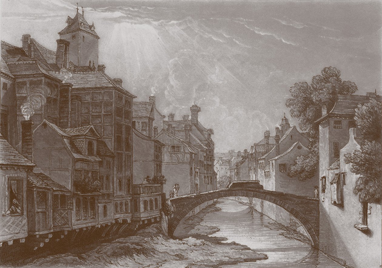 Kaiverrus du pont du torrent à Liège tekijältä Joseph Mallord William Turner