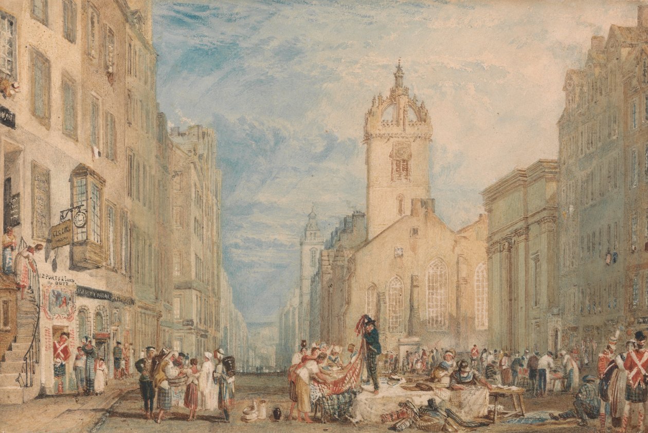 High Street, Edinburgh tekijältä Joseph Mallord William Turner