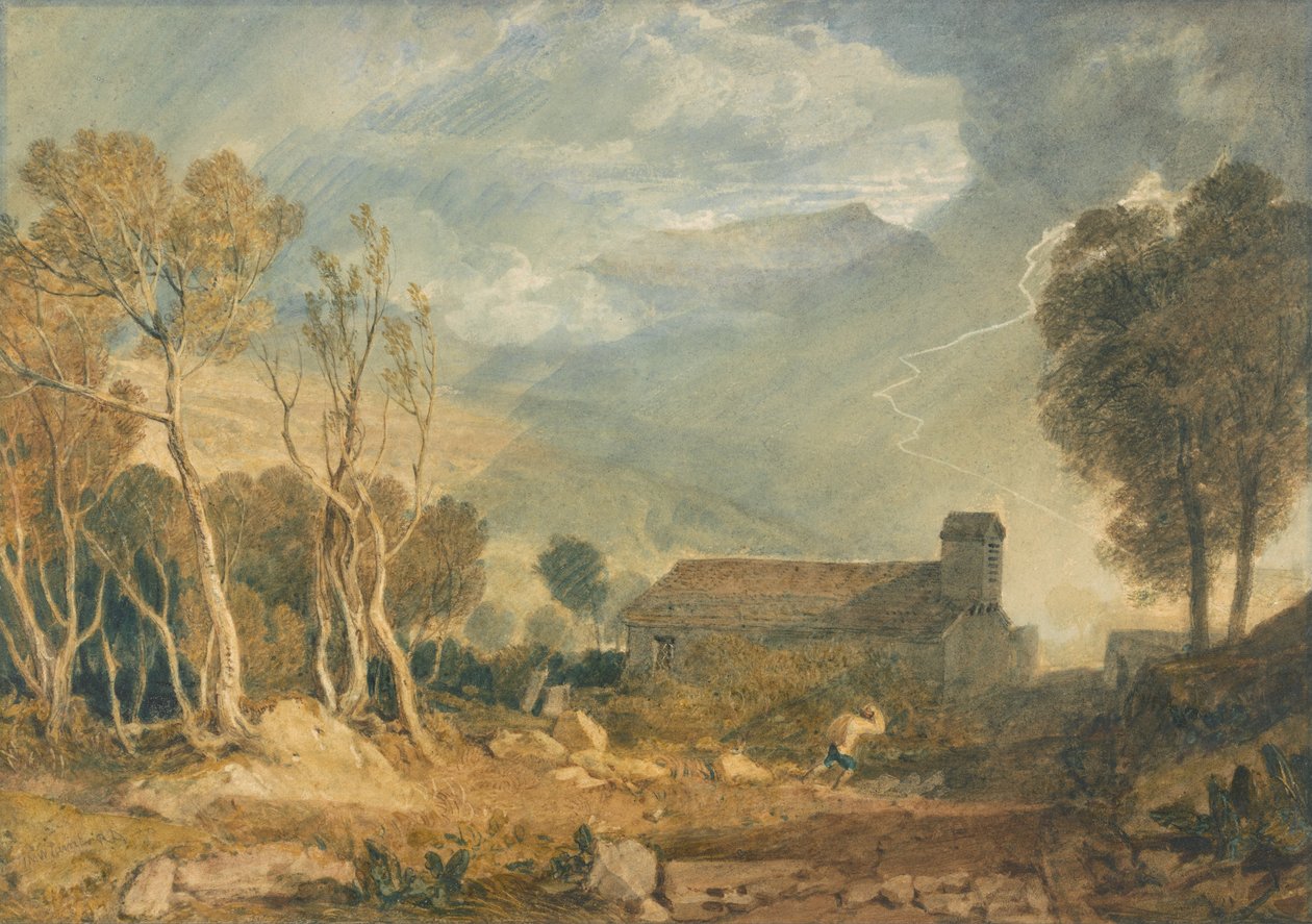 Ingleborough Chapel-Le-Dalesta tekijältä Joseph Mallord William Turner