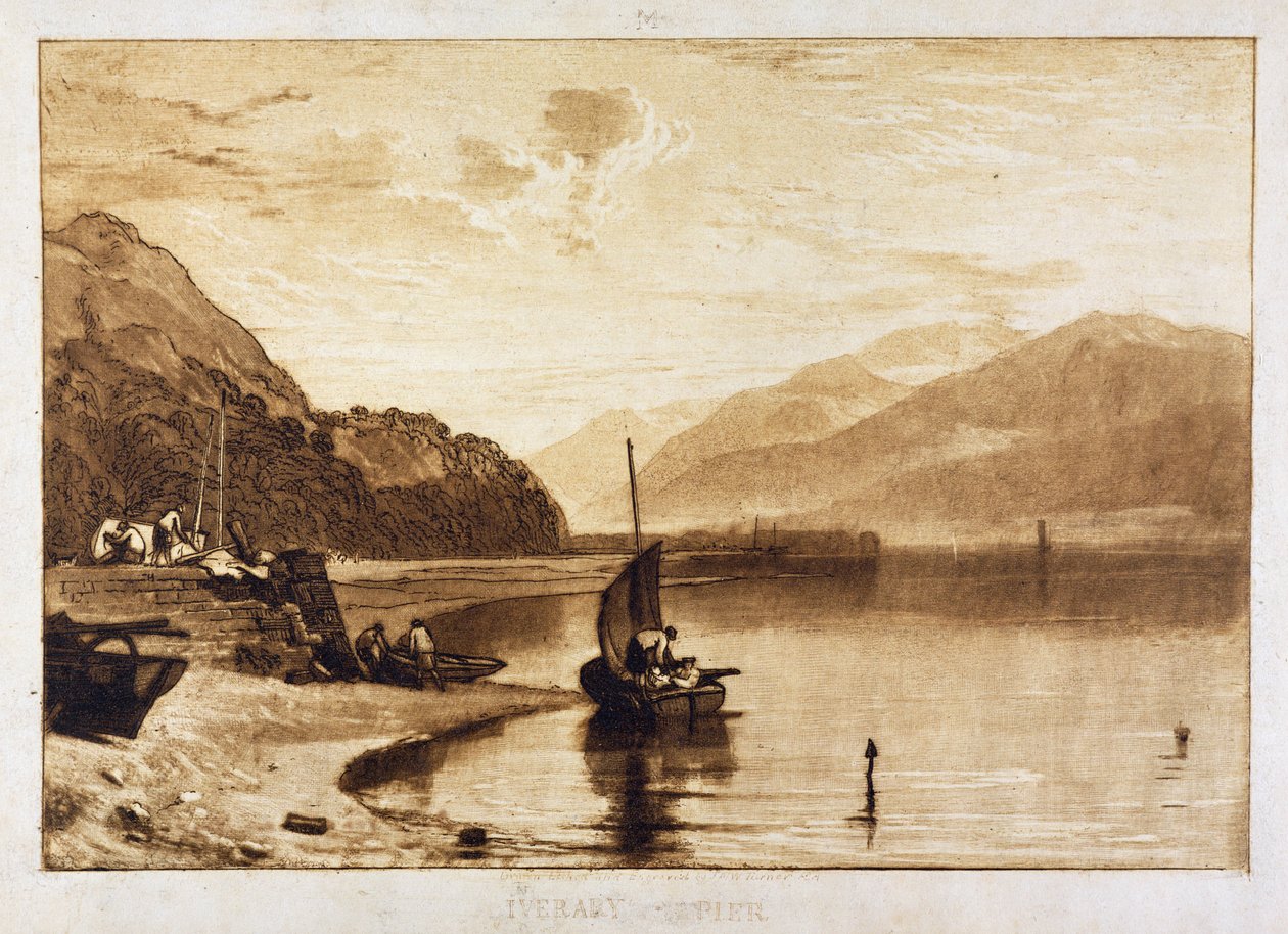 Inverary Pier, 1859-61 tekijältä Joseph Mallord William Turner