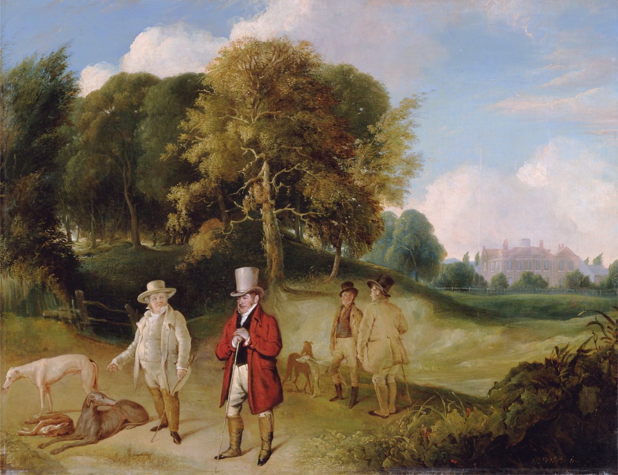 J.M.W. Turner ja Walter Fawkes Farnley Hallissa tekijältä Joseph Mallord William Turner
