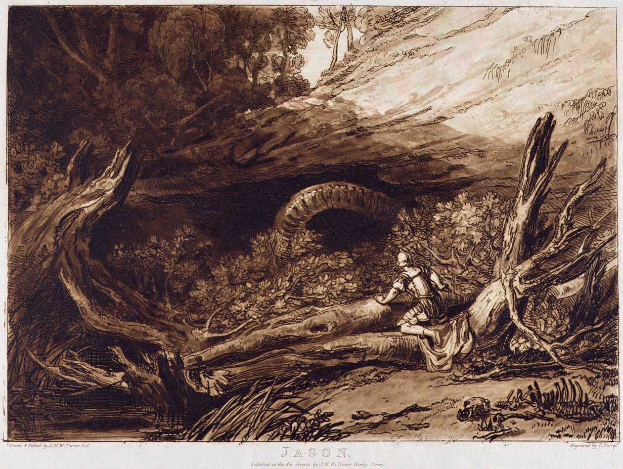 Jason, kaivertaja Charles Turner (1773-1857). tekijältä Joseph Mallord William Turner