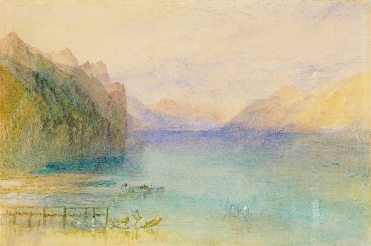 Thun-järvi tekijältä Joseph Mallord William Turner