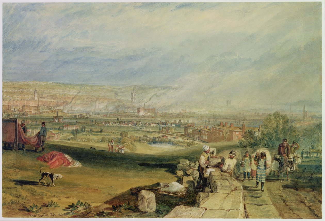 Leeds (wc kudospaperilla) tekijältä Joseph Mallord William Turner