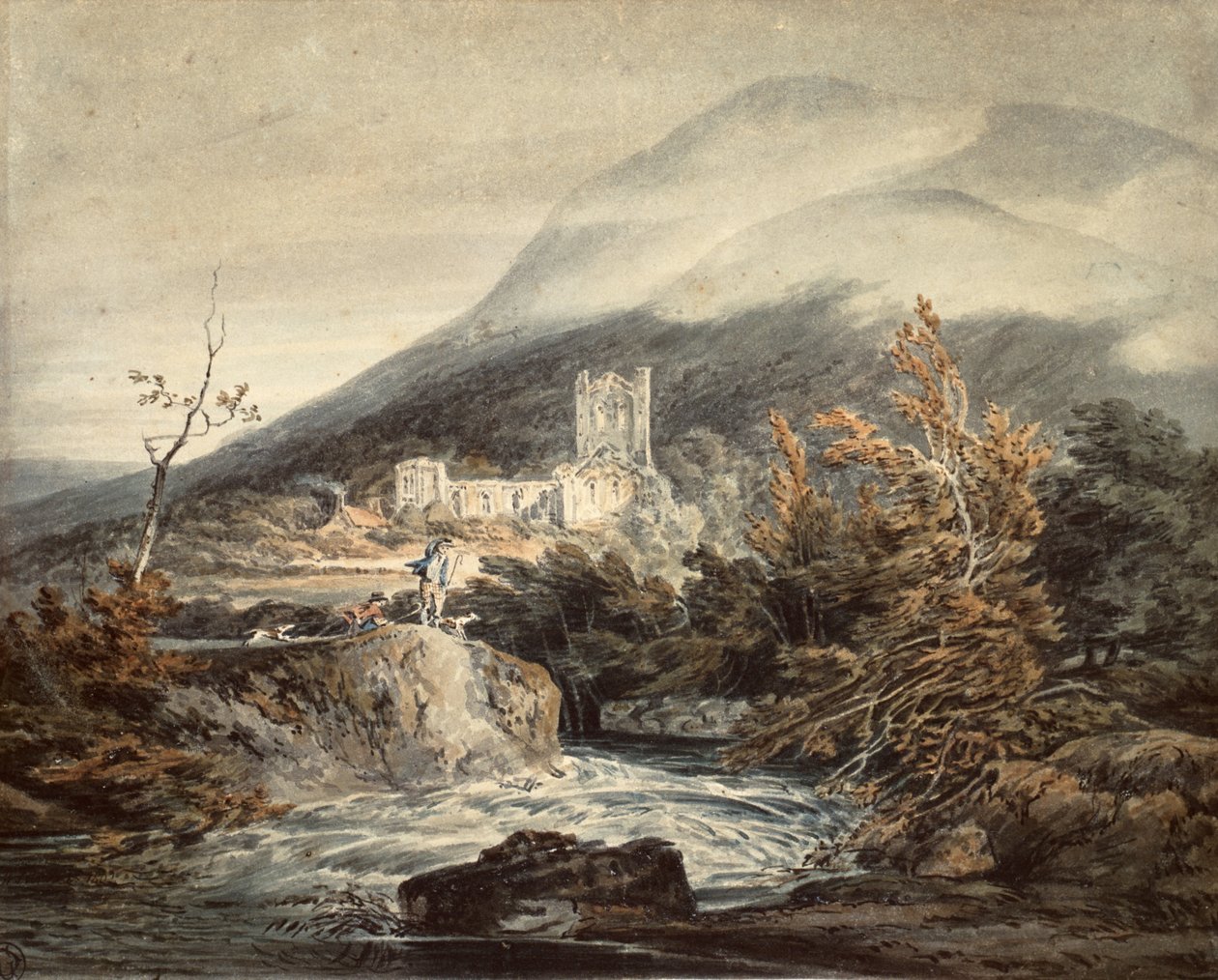 Llanthonyn luostari, Monmouthshire tekijältä Joseph Mallord William Turner