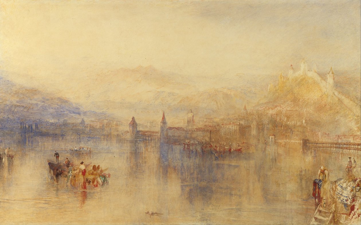 Luzern järvestä tekijältä Joseph Mallord William Turner