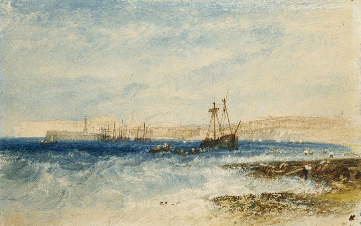 Margate, 1826-28 (akvarelli) tekijältä Joseph Mallord William Turner