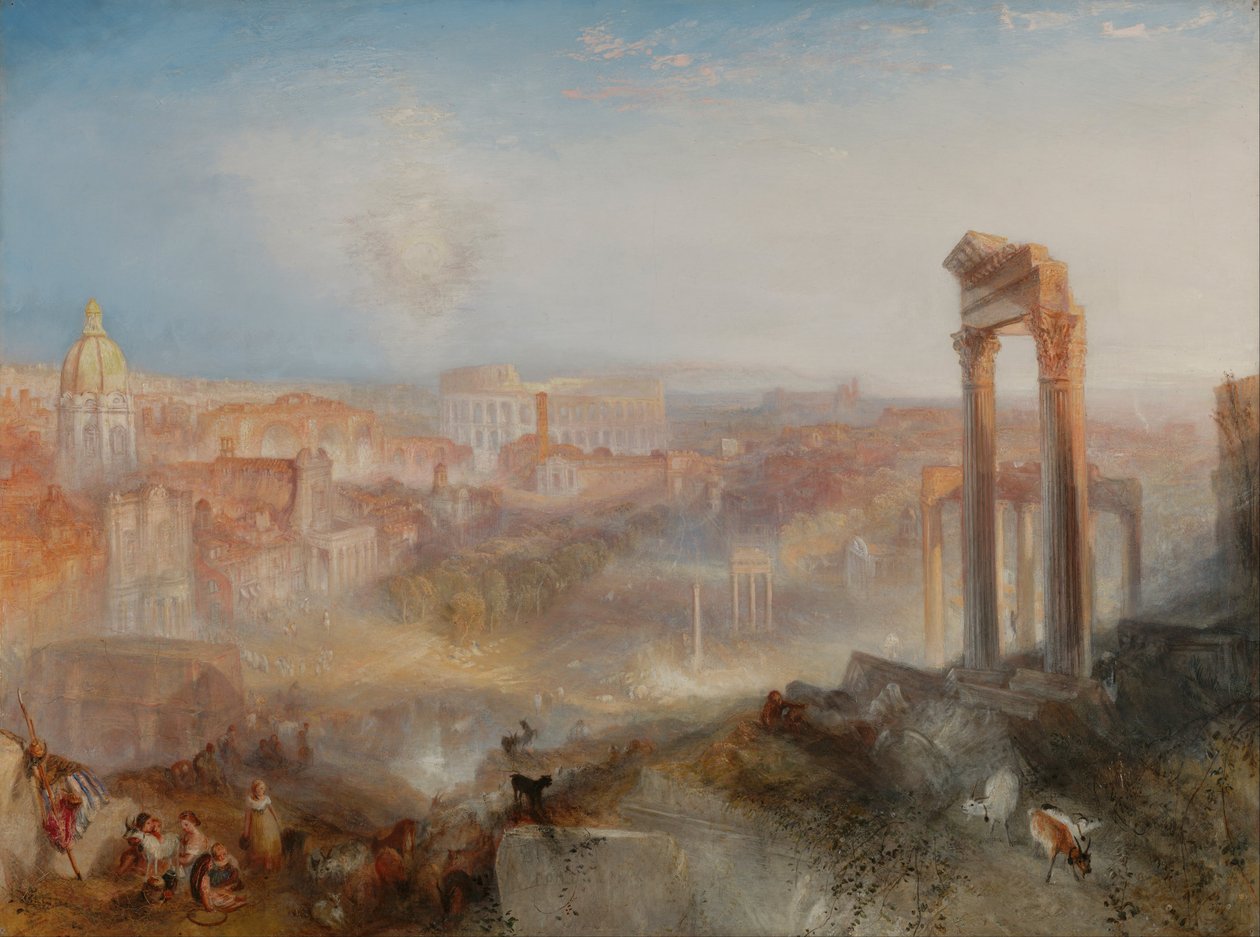 Moderni Rooma-Campo Vaccino tekijältä Joseph Mallord William Turner