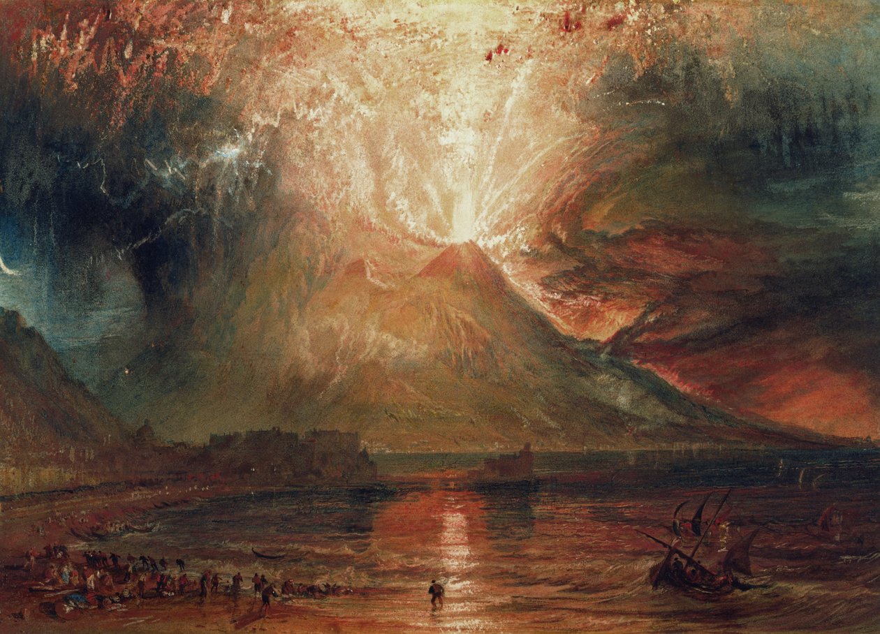 Vesuvius purkauksessa 1817 tekijältä Joseph Mallord William Turner