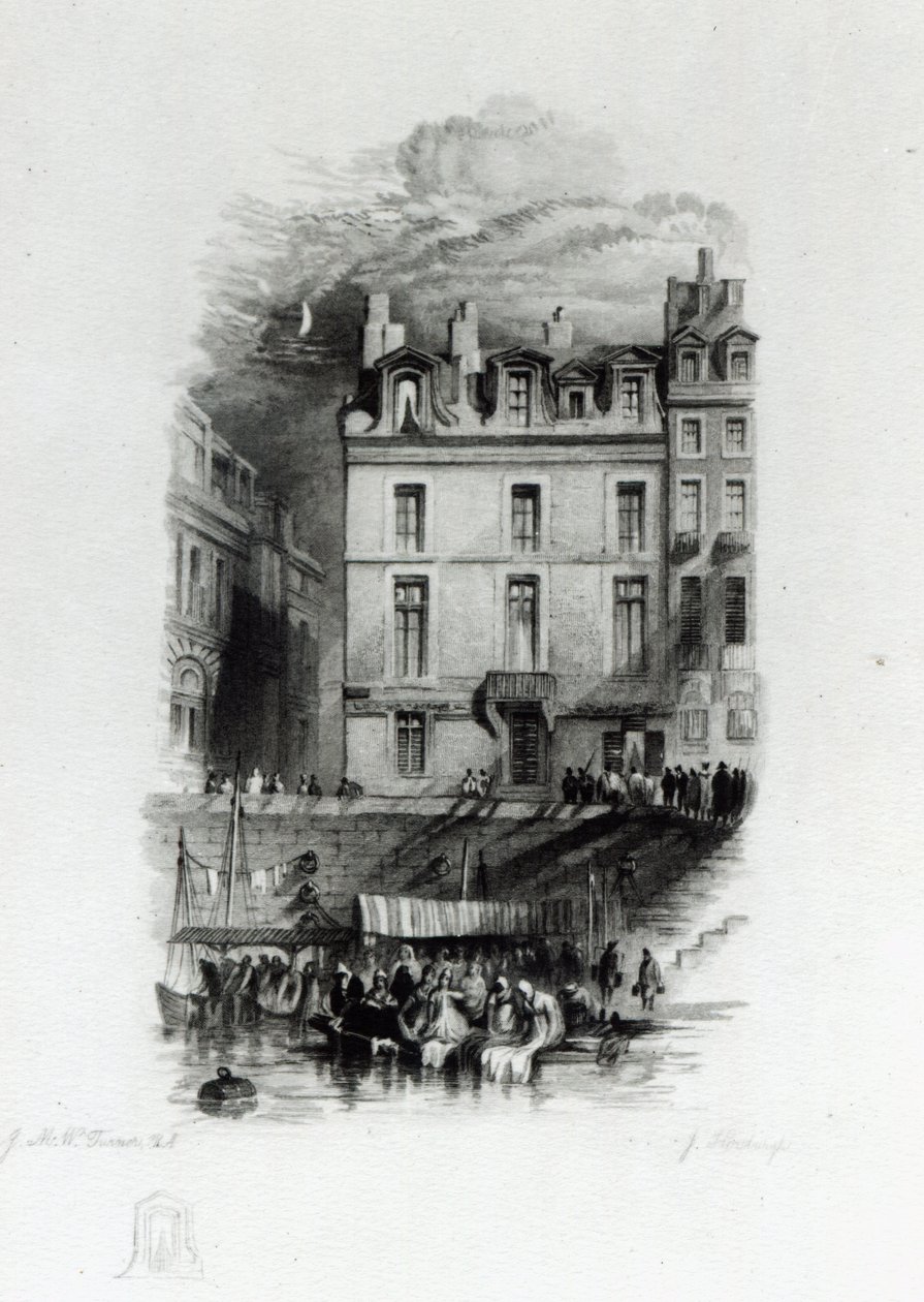 Napoleonin majoitus Quai Conti, 1834-36 tekijältä Joseph Mallord William Turner