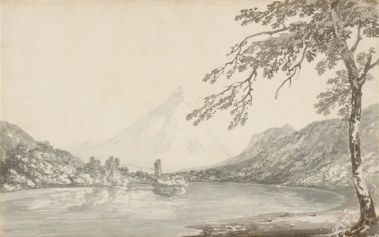 Aarilla Unterseenin ja Brienz -järven välillä tekijältä Joseph Mallord William Turner