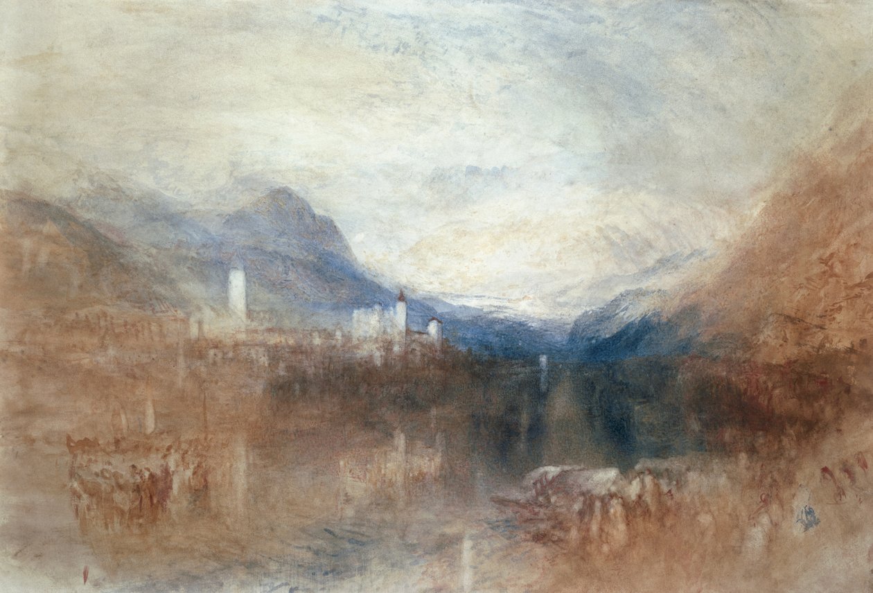 Pallanza, Maggiore-järvi tekijältä Joseph Mallord William Turner