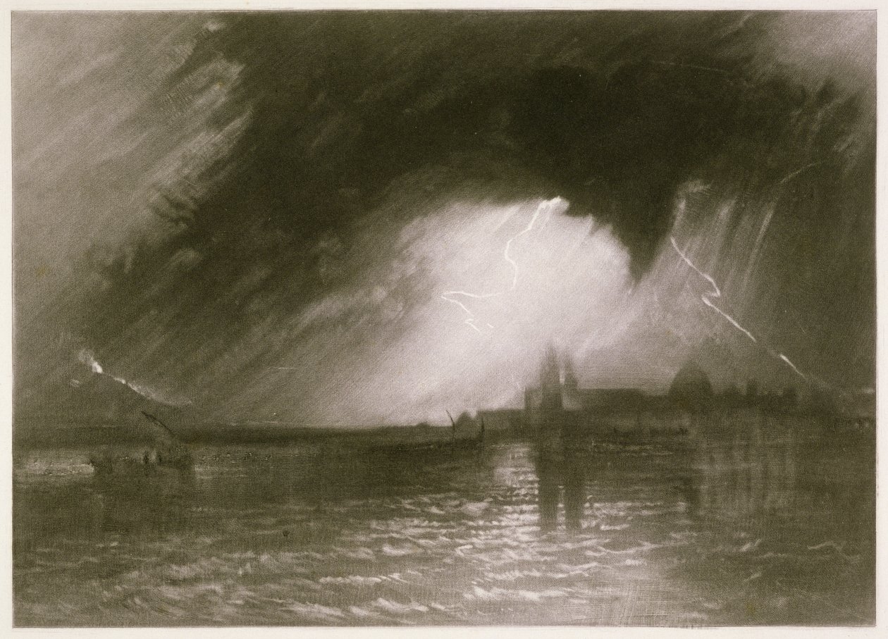 R.805c Catania, Sisilia, "Little Liber" -teoksesta, taiteilijan kaiverrus, n. 1826 (mezzotint) tekijältä Joseph Mallord William Turner