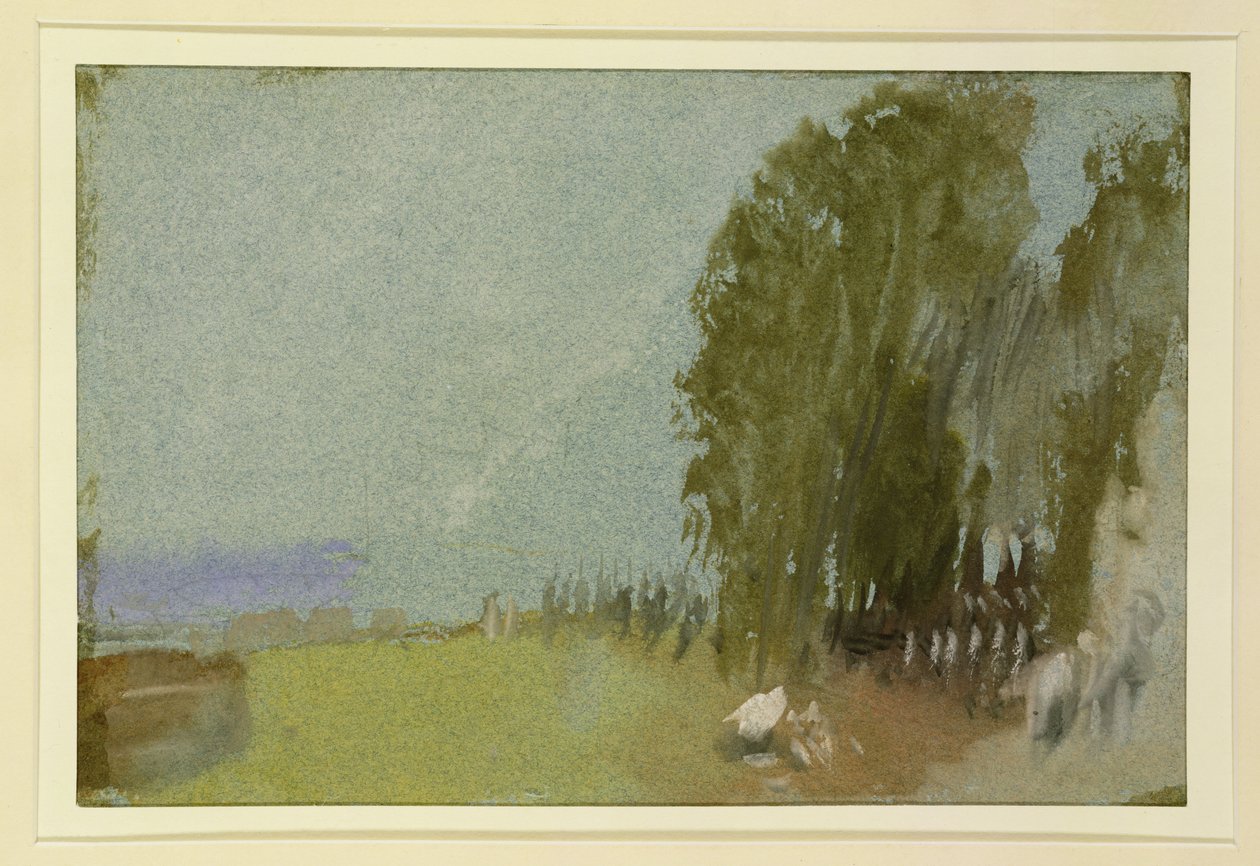 Niittokoneet Seinen yläpuolella St. Cloudissa tekijältä Joseph Mallord William Turner