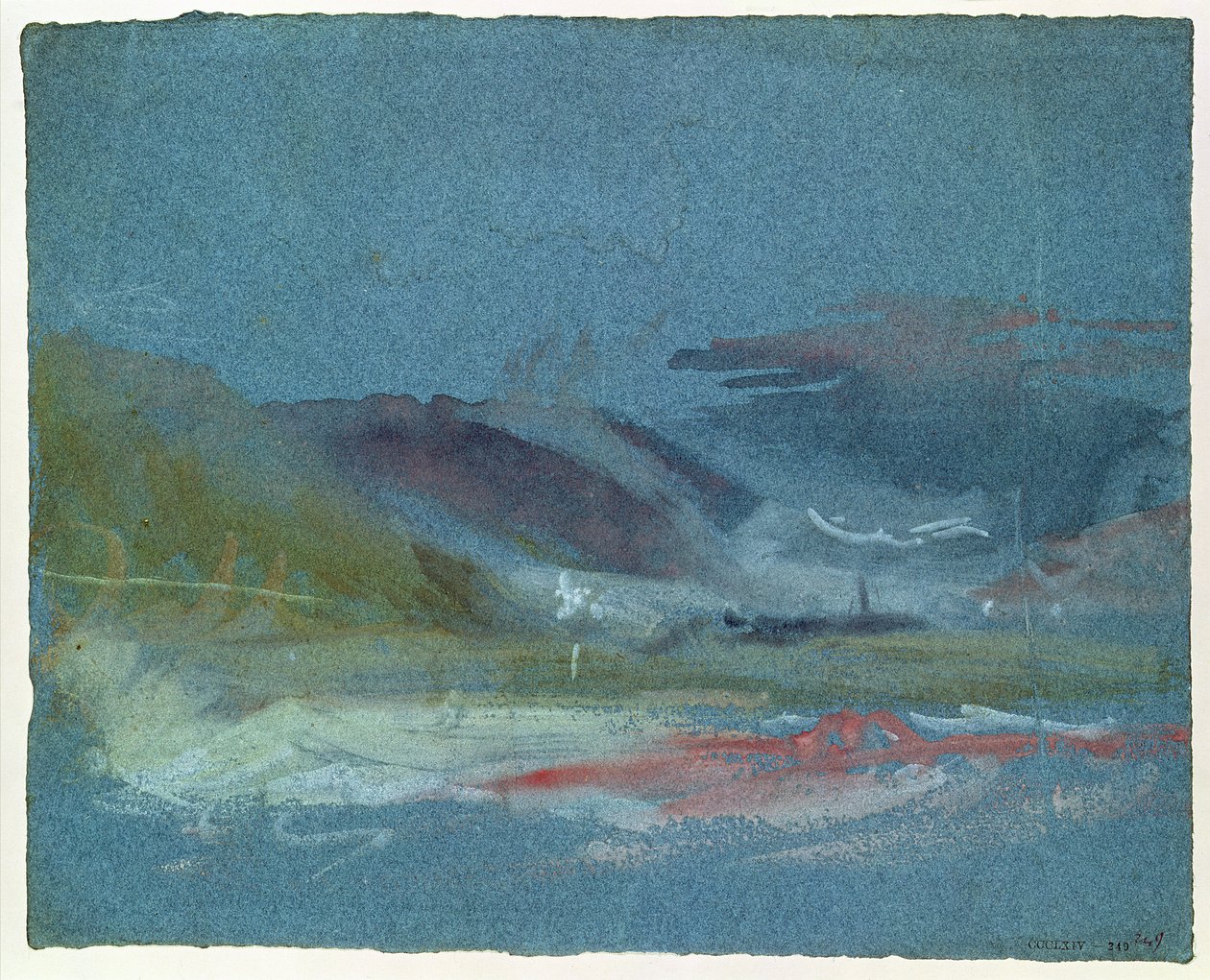 Joen ranta, noin 1830 tekijältä Joseph Mallord William Turner