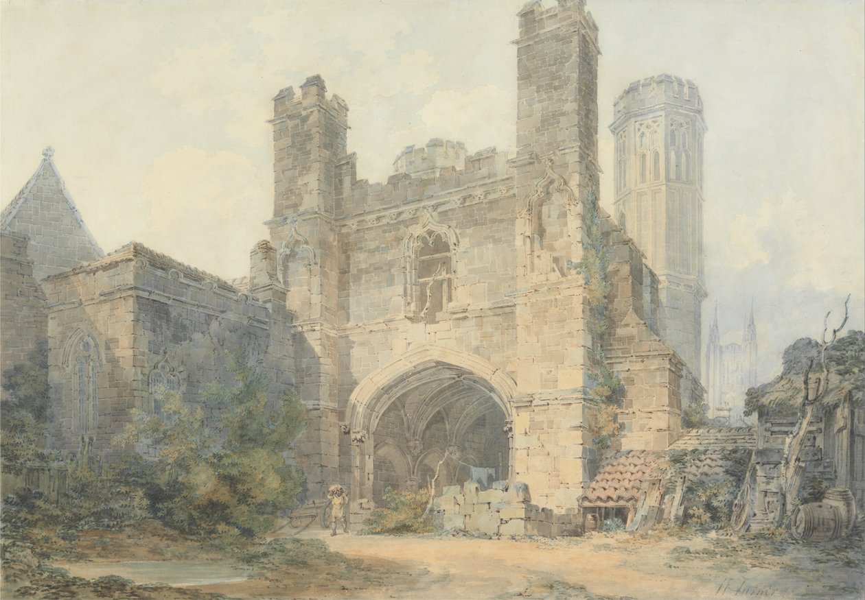 Pyhän Augustinuksen portti, Canterbury tekijältä Joseph Mallord William Turner