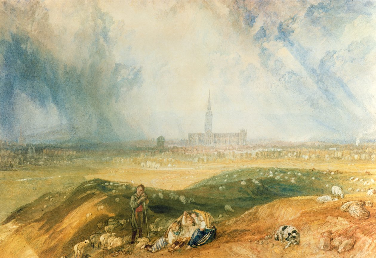 Salisburyn katedraali tekijältä Joseph Mallord William Turner