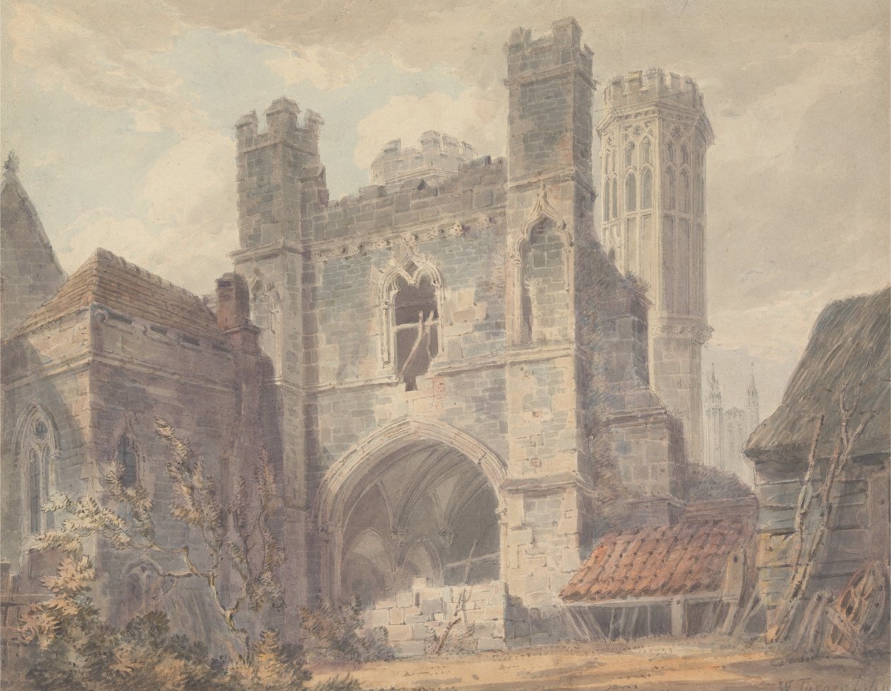 Augustinus Gate, Canterbury tekijältä Joseph Mallord William Turner