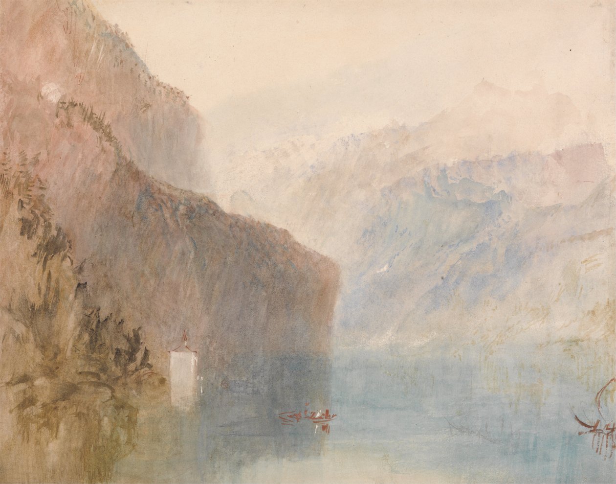 Tells Chapel, Luzern -järvi tekijältä Joseph Mallord William Turner