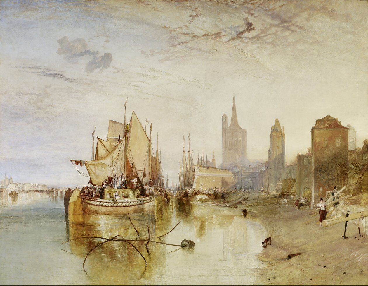 Pakettiveneen saapuminen, ilta tekijältä Joseph Mallord William Turner