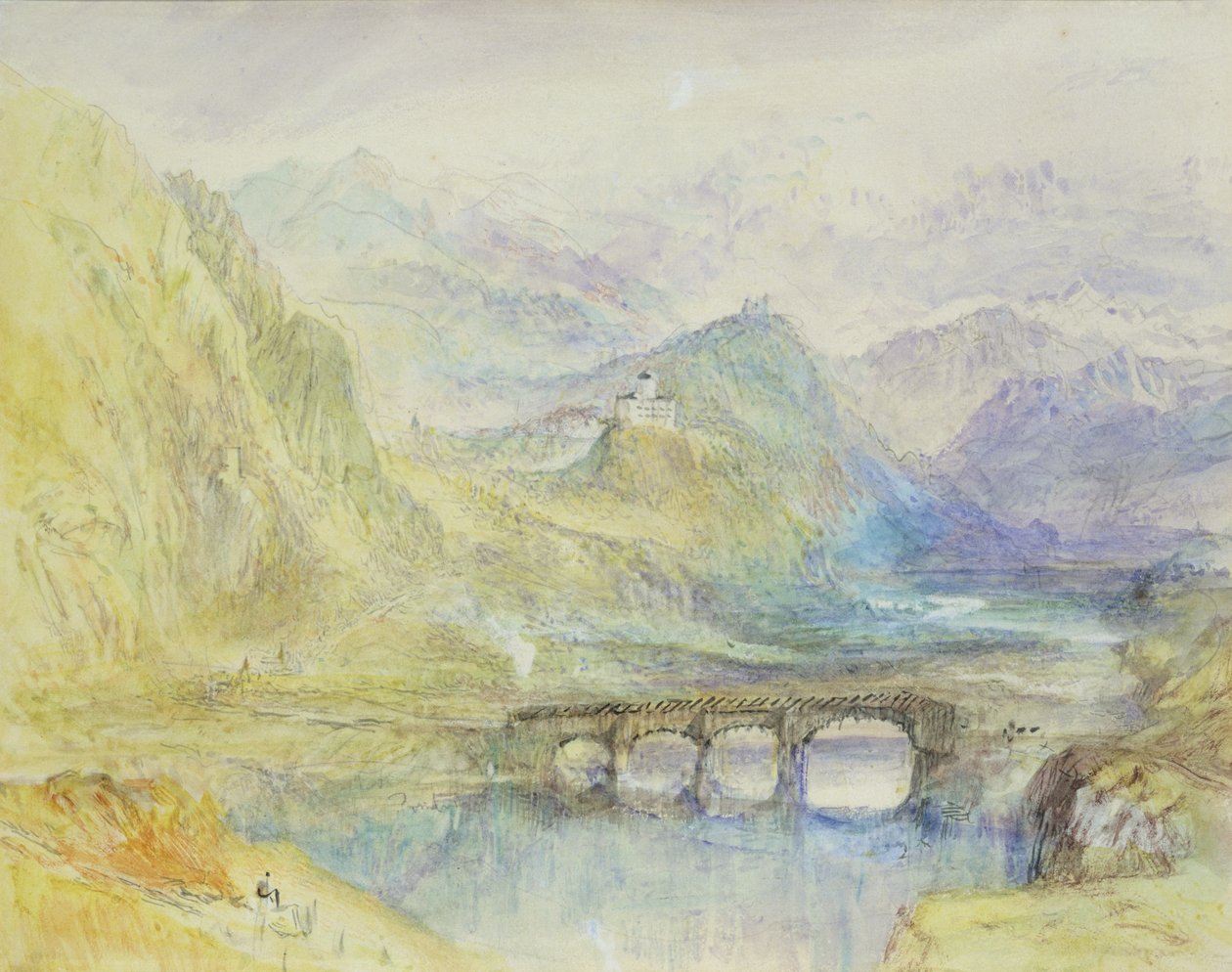 Domleschgin laakso tekijältä Joseph Mallord William Turner