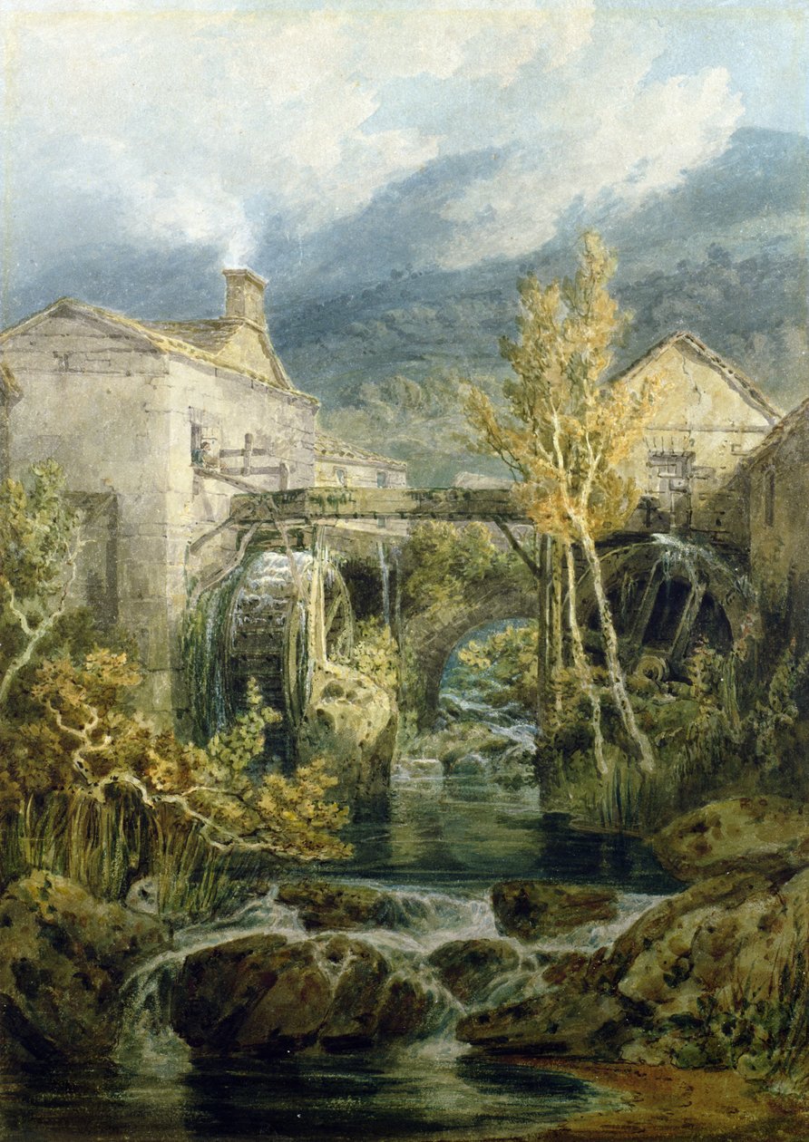Vanha mylly, Ambleside tekijältä Joseph Mallord William Turner