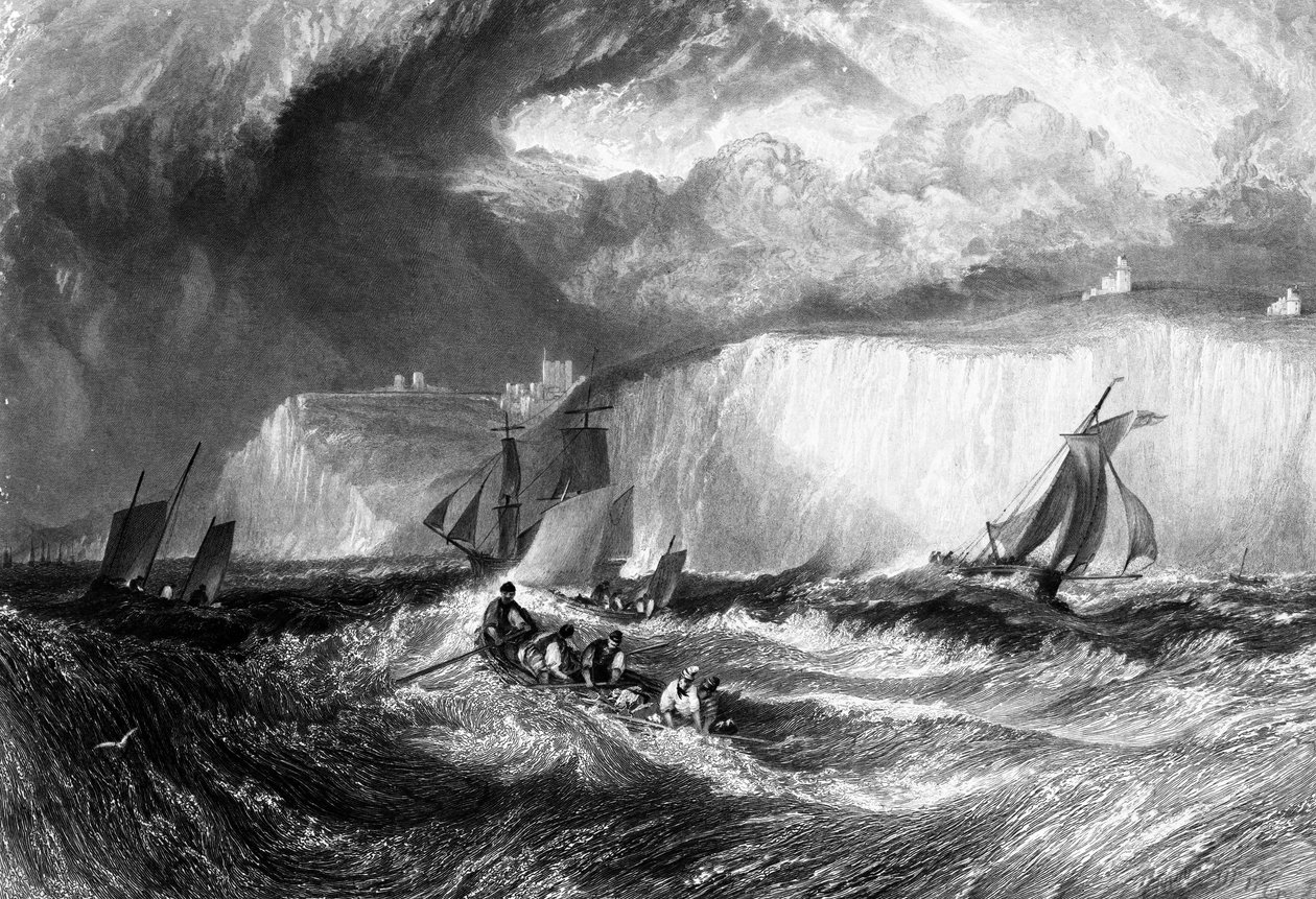 Doverin salmi, kaivertaja William Miller, 1827. tekijältä Joseph Mallord William Turner