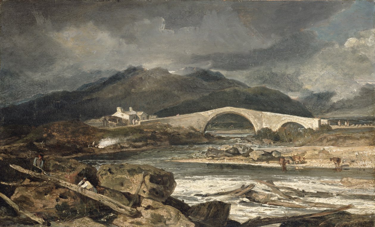 Tummel Bridge, Perthshire, n. 1801-03 tekijältä Joseph Mallord William Turner
