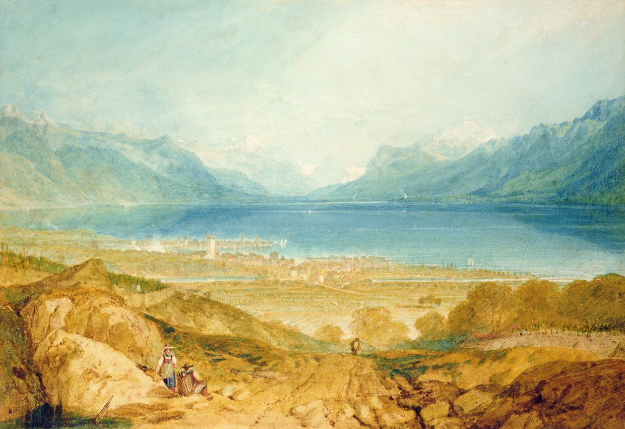 Vevey, Genevejärvi tekijältä Joseph Mallord William Turner