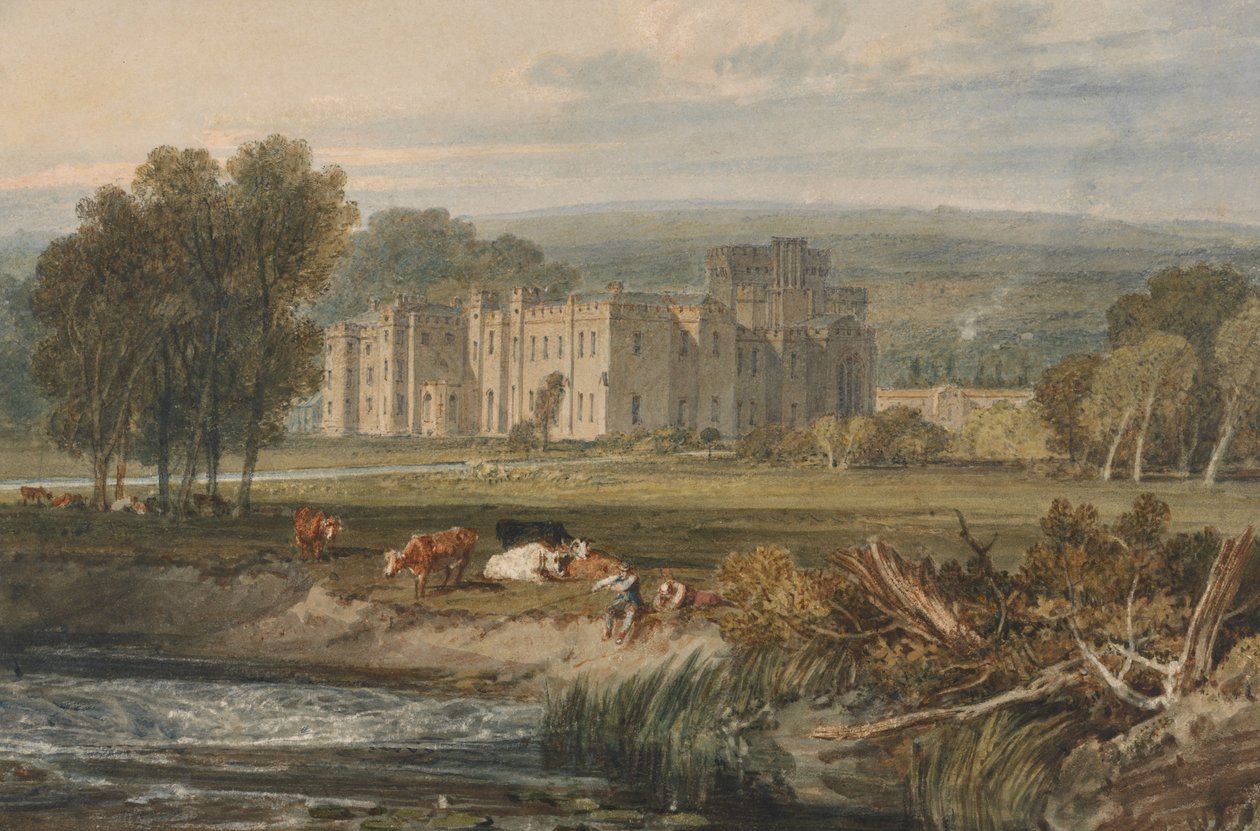 Näkymä Hampton Courtiin, Herefordshire, kaakosta tekijältä Joseph Mallord William Turner