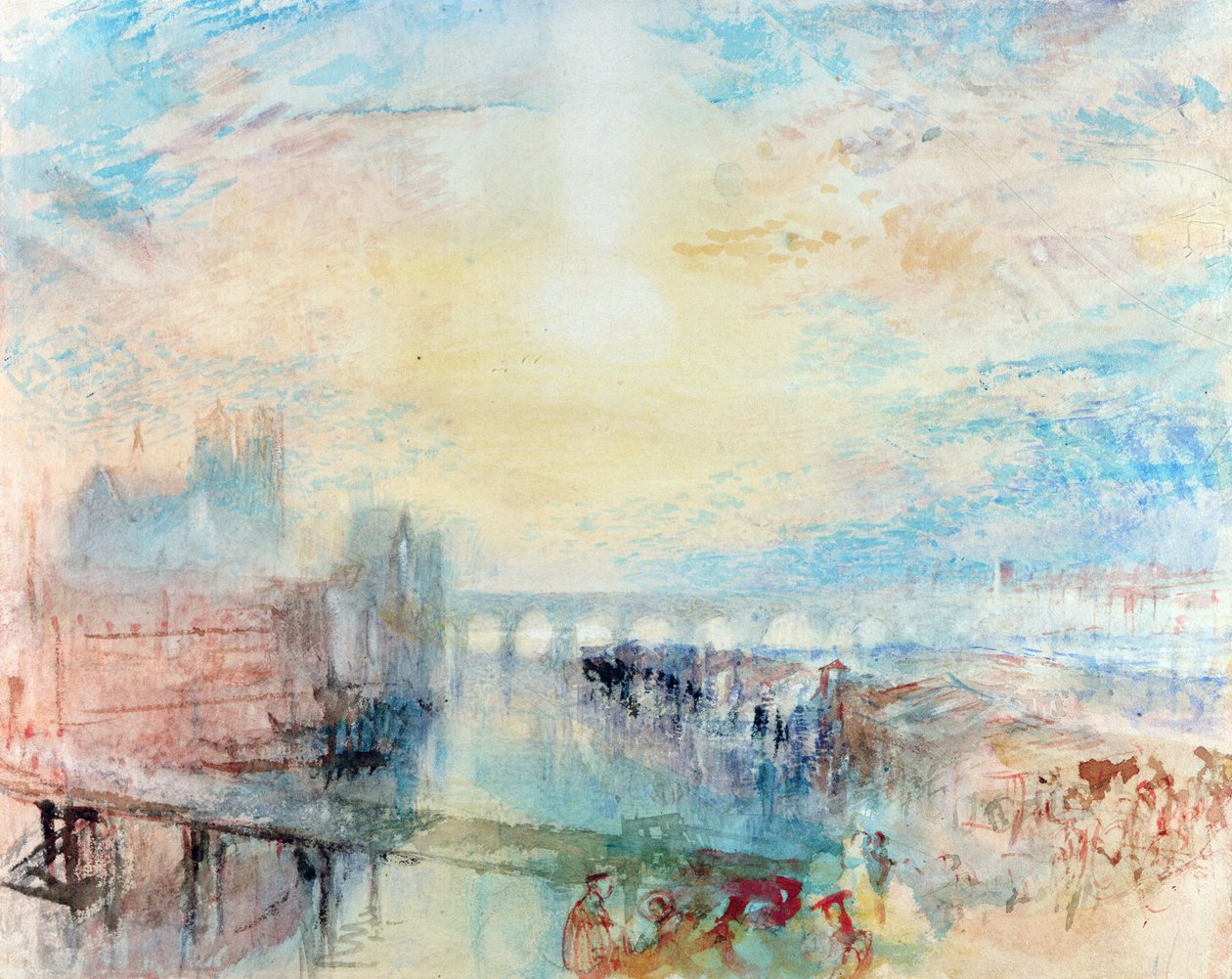 Näkymä Lyoniin tekijältä Joseph Mallord William Turner