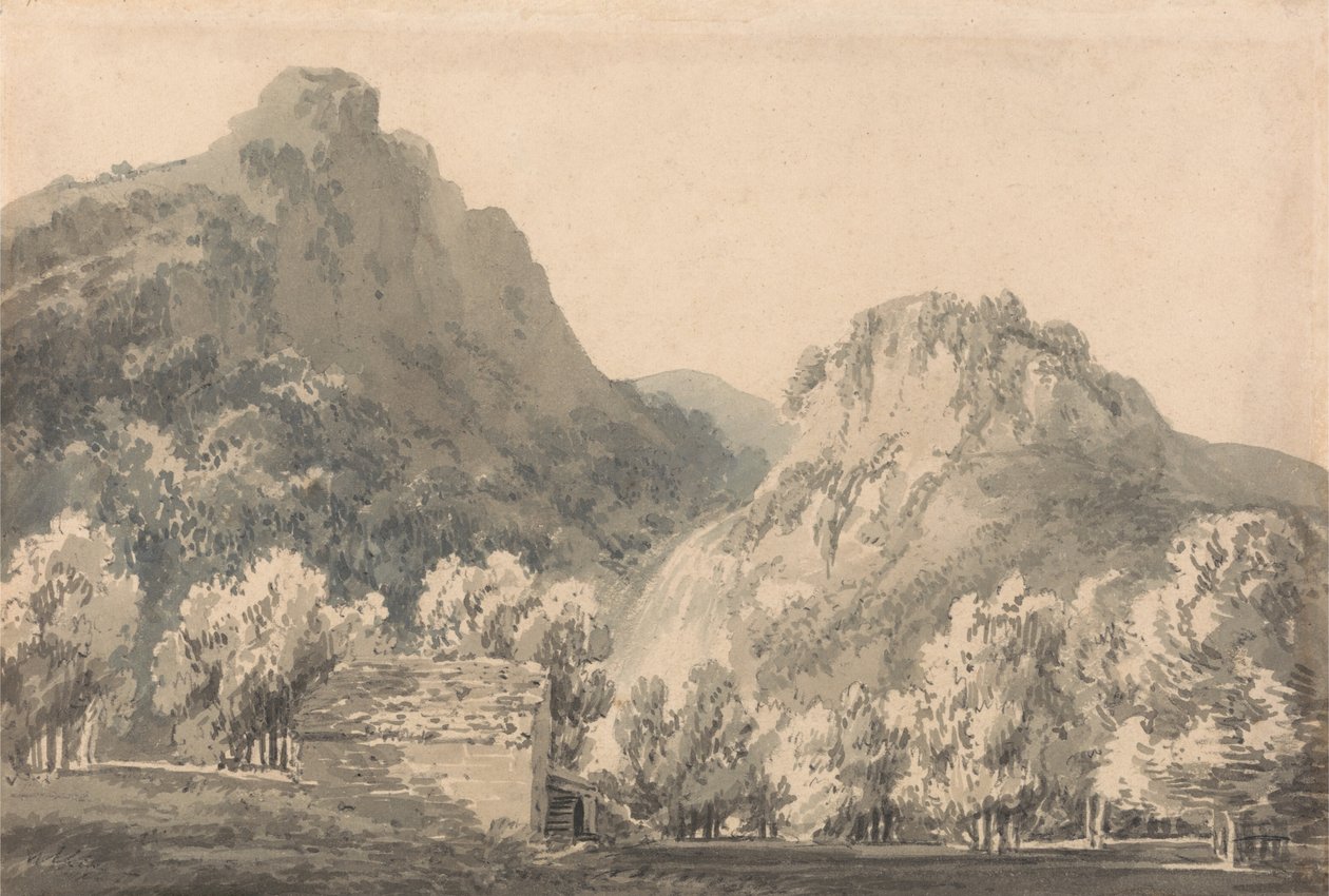 Lodoren vesiputous, Cumberland tekijältä Joseph Mallord William Turner
