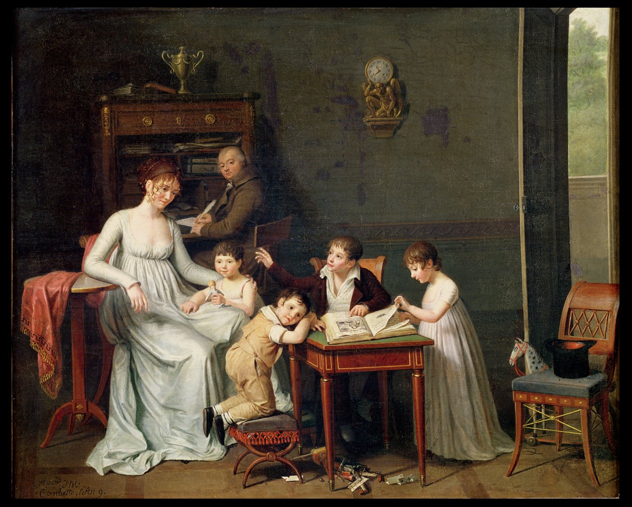 Perheen muotokuva, 1800-01 tekijältä Joseph Marcellin Combette