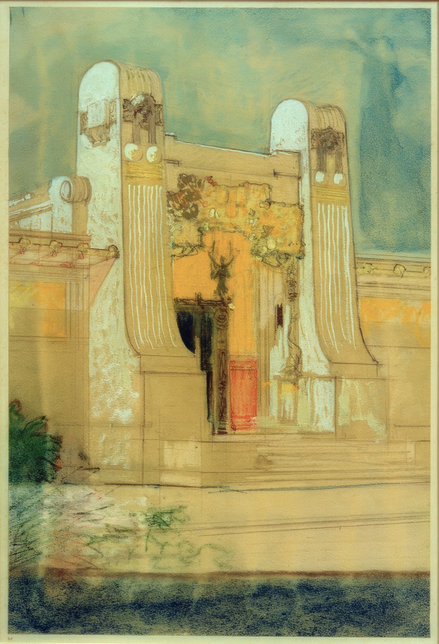 Entwurf für das Ausstellungsgebäude der Wiener Secession tekijältä Joseph Maria Olbrich