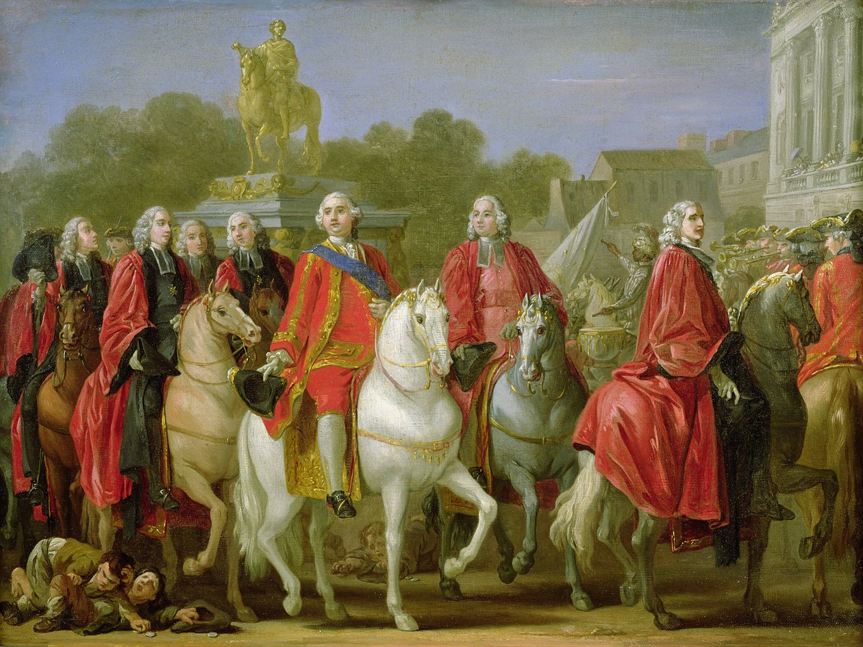 Place Louis XV:n vihkiminen käyttöön 20. kesäkuuta 1763. tekijältä Joseph Marie, the Elder Vien