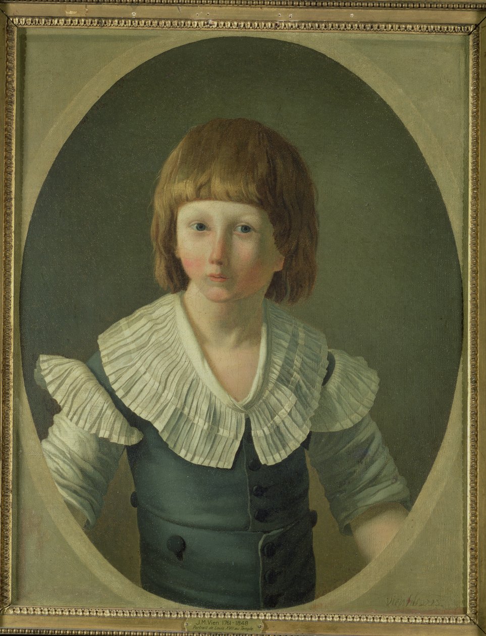 Ludvig XVII (1785-95) 8-vuotias temppelissä, 1793 tekijältä Joseph Marie the Younger Vien